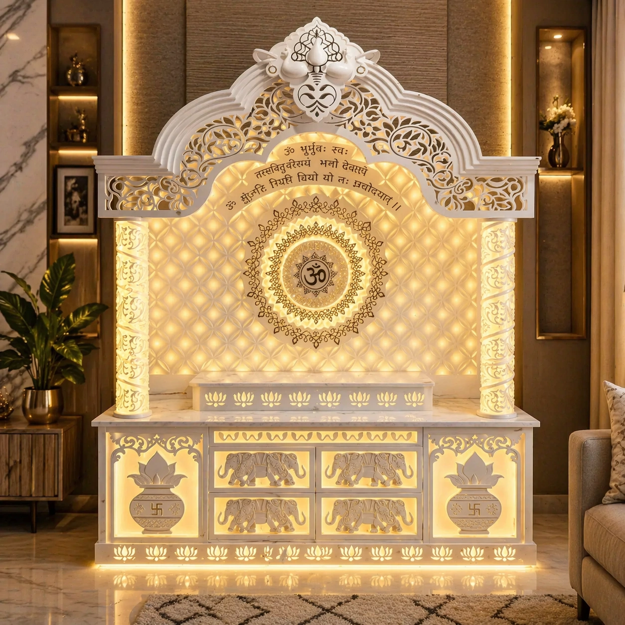 Corian Puja Mandir