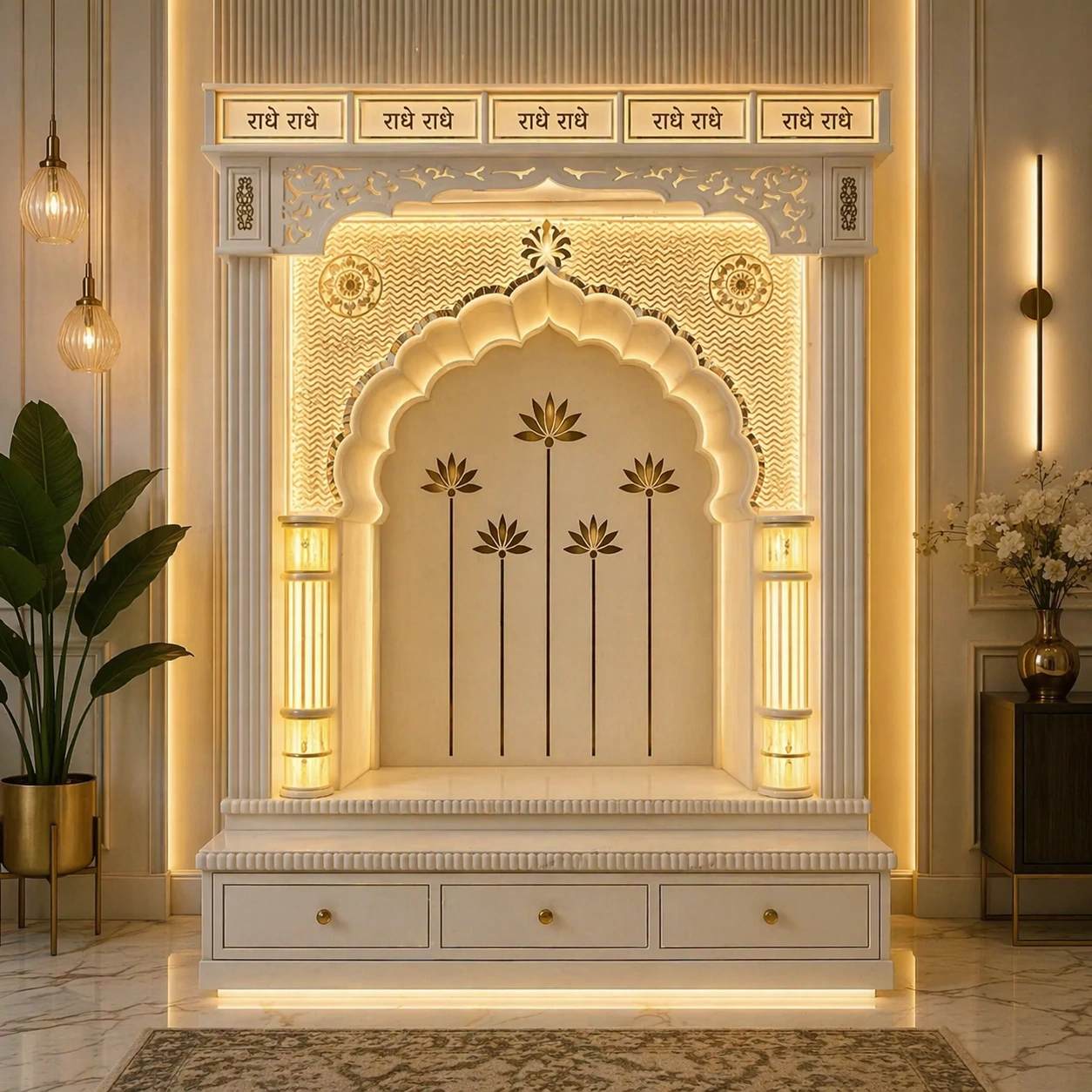Big Size Corian Temple