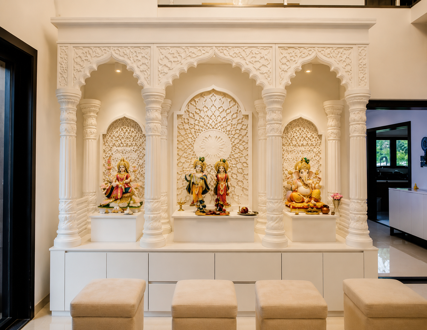 Royal Temple Arch CNC Carving Design