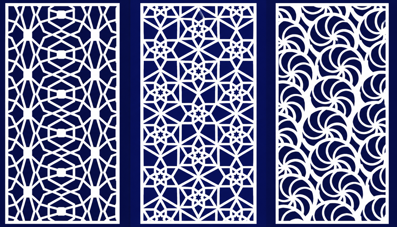 Modern CNC Jaali Panel Design