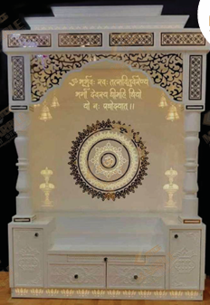 Corian Khradh  Pillar Mandir  With SS Inlay