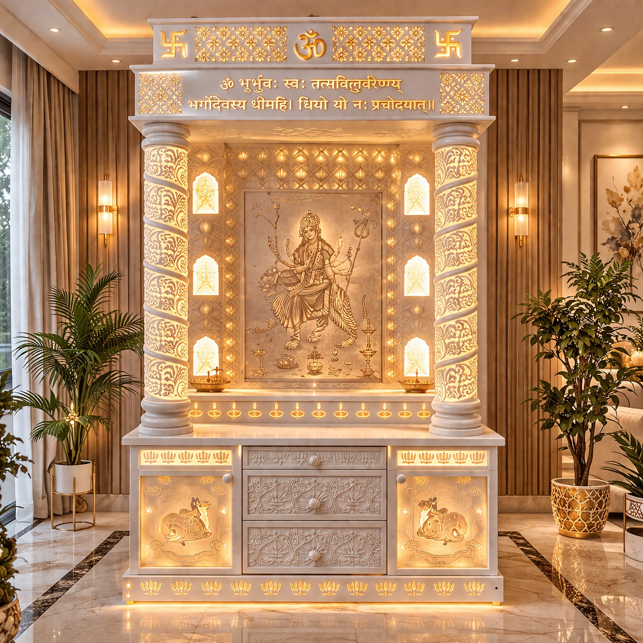 Durga Mata Corian Mandir Design